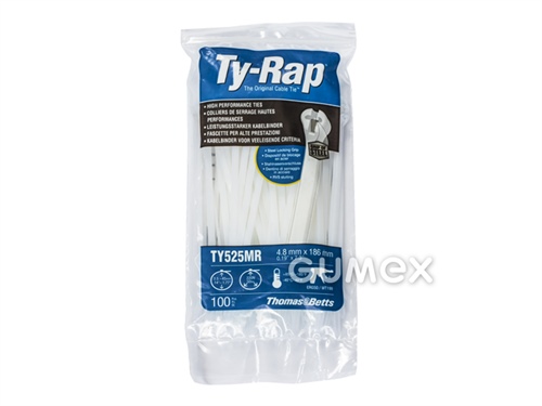Ty-Rap® - VÁZACÍ PÁSKA, BÍLÁ